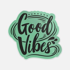 Good Vibes Car Bumper Vinyl Sticker Decal
