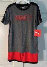NEW NWT Puma Tee Shirt Board Shorts Kids Size 6