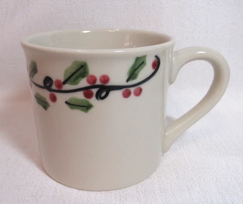 Hartstone Pottery USA Made for Starbucks One (1) Holly Berry Mug GC