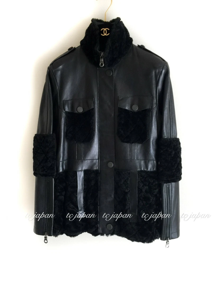 Chanel Faux Fur, Cashmere and Mohair Panelled Jacket