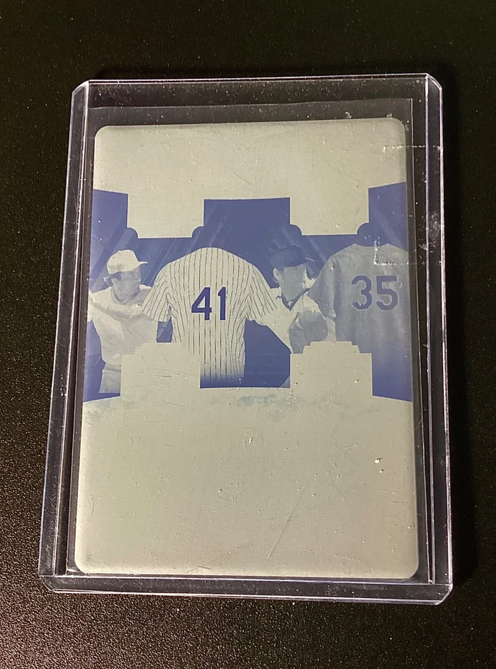 Placa de impressão usada jogo de folha 1/1 Nolan Ryan 2020 beisebol 1 de 1 Johnny Bench 1 - Imagem 3 de 4