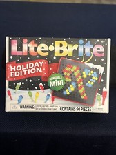 HOLIDAY EDITION MINI LITE-BRITE 4 TEMPLATES MAKE INTO AN ORNAMENT NEW IN BOX