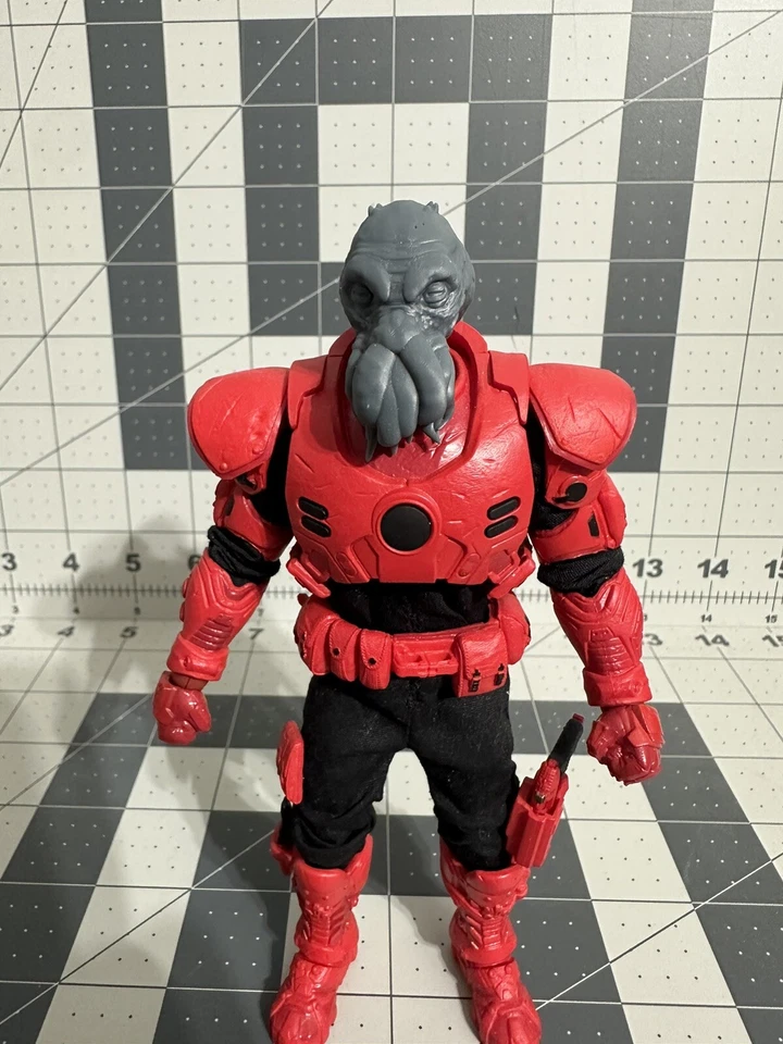 Impreso en 3D - 1/12 Space Alien Mercenary V1 Cabeza Escultura Escala Mezco Foto 2 de 4