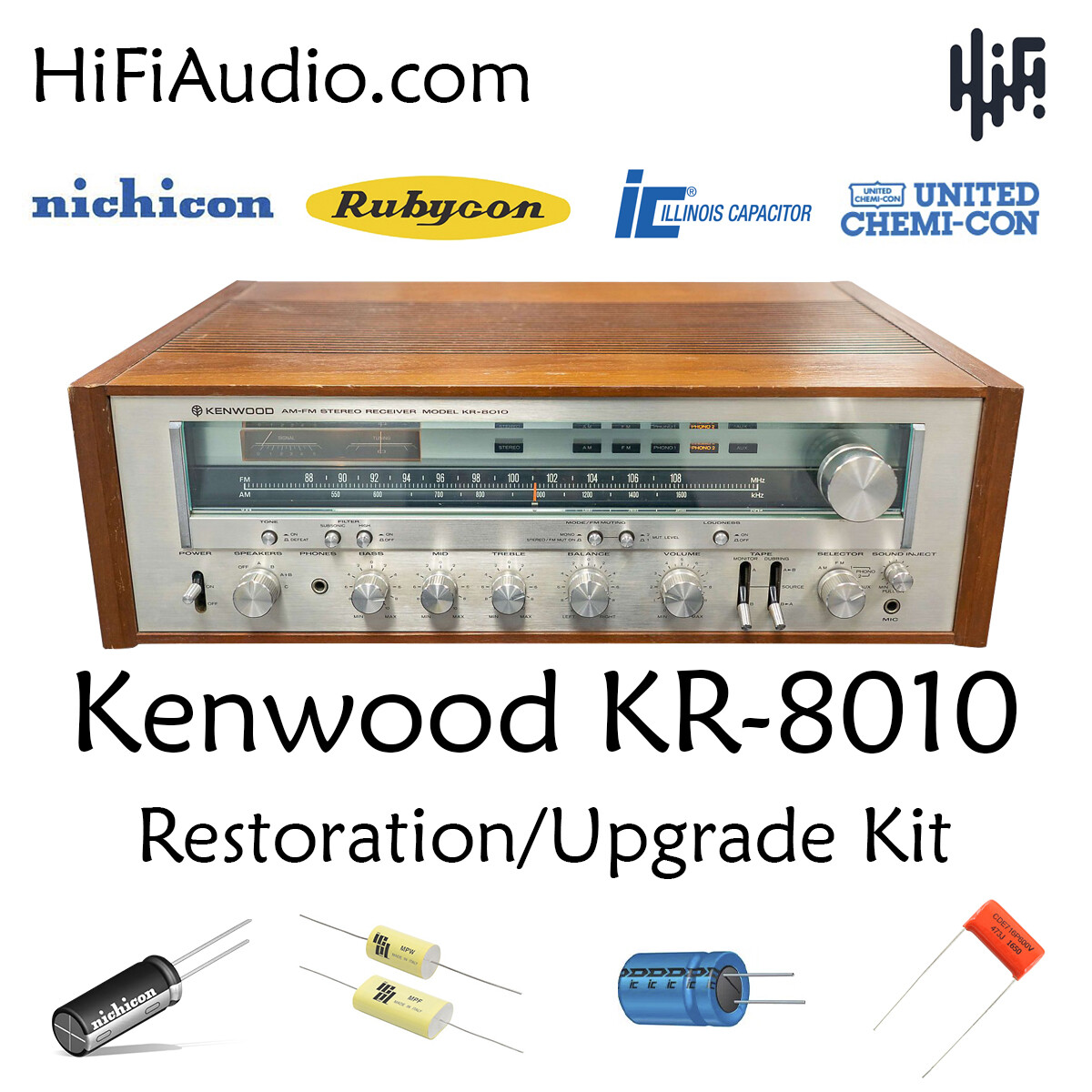 Kenwood KR-8010 rebuild restoration recap upgrade kit repair