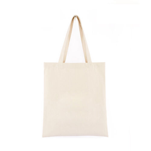 Canvas Tote Bags Blank Plain Canvas Bag Lightweight Reusable Grocery - Picture 3 of 7