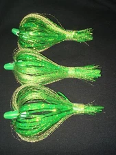 High Percentage Salmon Trolling Flies Flash Bulb Series Pack Of 3- 4” Unrigged