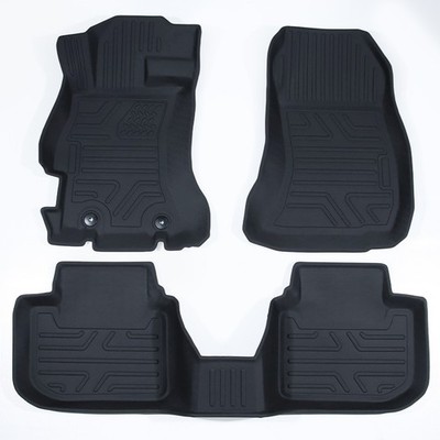 Floor Mats Liner Carpets For 2012-2016 Subaru Impreza TPE Rubber All Weather