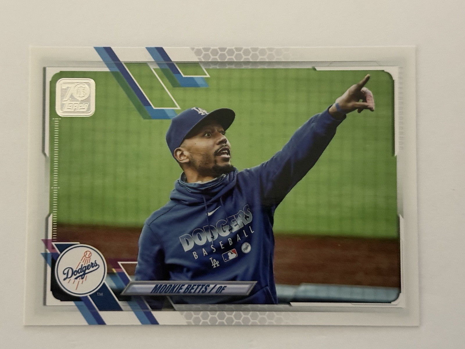 2021 Topps Series 1 Mookie Betts Image Variation SP #13 Los Angeles Dodgers