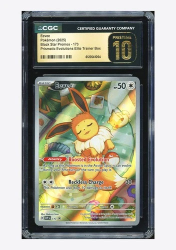 Pokemon CGC10 PRISTINE Eevee Promo 2025 #173 SVP Prismatic Evolutions ETB ENG #2
