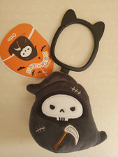 Squishmallows Otto The Grim Reaper Bag Clip Charm Keyring 3.5 Inch Soft Toy Cute