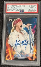 Axl Rose 2013 Topps Archives Heavy Metal Auto #HMAAR HIGHEST GRADED AUTO, CARD??
