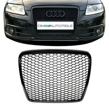 Kühlergrill Wabengrill Schwarz glanz passend für Audi A6 C6 4F Facelift 08-11