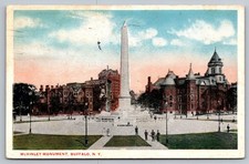 1918 Buffalo NY McKinley Monument Obelisk Postcard International News Co.