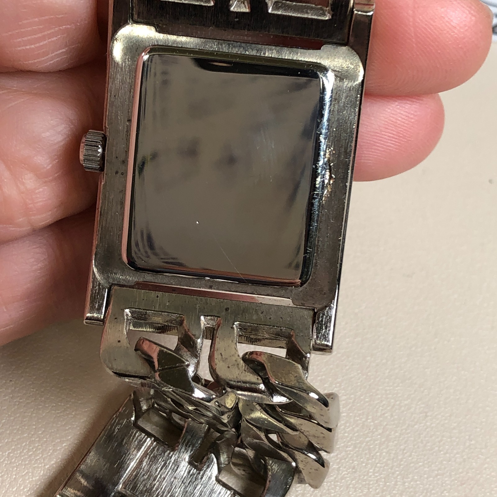 Guess Women Rectangular Silver Chain Bracelet Qua… - image 11