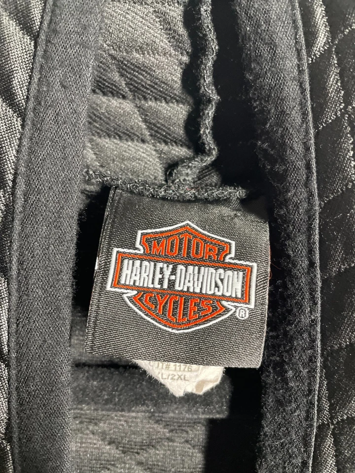 Suéter cárdigan acolchado delantero abierto negro Harley Davidson para mujer talla XL/2XL Foto 4 de 4