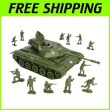 TimMee Tank Playset with Tactical Soldiers - OD Green