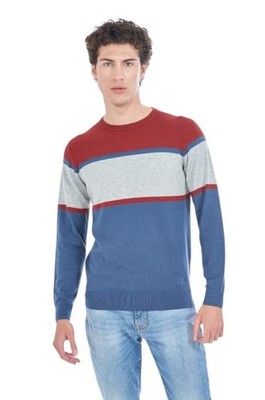 Maglioncino a righe multicolor Yes Zee da uomo