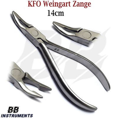 ''KFO Weingart Zange 14 cm   Dentalzange für kieferorthopädische Anwendungen Edel
