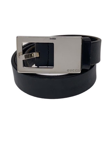 GUCCI Leather Belt Black Women's 70, 28, 036, 194, 1312, 5