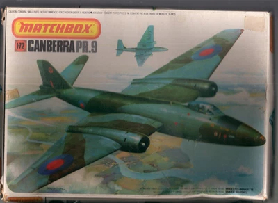 RARE Matchbox PK 408 BAC PR.9 CANBERRA 1/72 Complet  - Photo 1/3