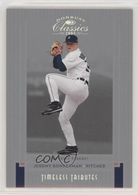 2005 Donruss Classics Silver Timeless Tributes 34/100 Jeremy Bonderman #189 0m0
