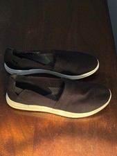 Clarks Cloudsteppers Breeze Step Slip On Shoes Black Canvas Womens 9 M NWOT
