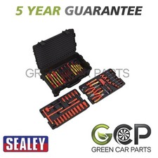 Image of Sealey Premier Insulated Tool Kit 3/8"Sq Drive 1000V 50pc VDE Approved AK7938