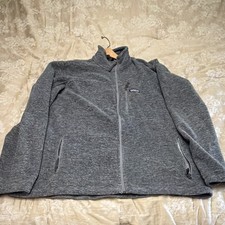 Patagonia Men s Gray Full Zip Jacket Logo Stand-Up Collar Regular Fit XL