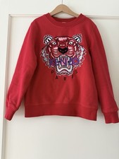 Girl  s Kenzo Red Tiger fleece Sweatshirt size 12