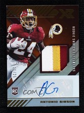 2020 Panini XR Rookie Swatch Auto Orange 11/25 Antonio Gibson #RSA-AB Auto 0g27