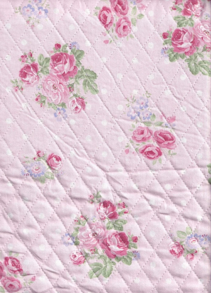 Tela Floral Femenina Preacolchada Doble Cara Tradiciones Precio por Yarda Foto 3 de 4