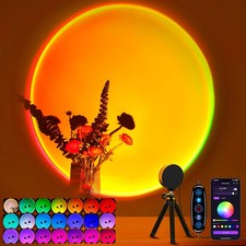 Sunset Lamp Projector Multicolor Changing LED Light Portable Adjustable Decor
