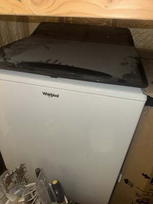 #ad #ad Whirlpool Top Loading Agitator Washing Machine Freestanding White Black $450.00