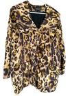 St. John Collection Leopard Animal Print 100% Silk Button Front Jacket Size 8 — photo 1