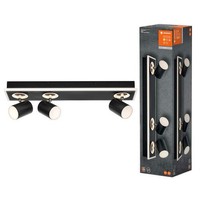 Led Deckenleuchte Wandlampe Decor 3 Spot Mars Schwarz 41W 4440Lm Warmweiß 3000K
