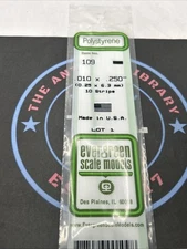 Evergreen Scale. Polystyrene. 14" 109 .010 X .250 (10)