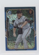 2015 Bowman The Farm's Finest Chrome Mini Shimmer Refractor Blue Kyle Crick 0b5