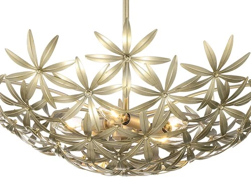 Minka Lavery 2146 Flower Child 4 Light 21"W Bowl Pendant - Ambry Gold - Picture 11 of 12