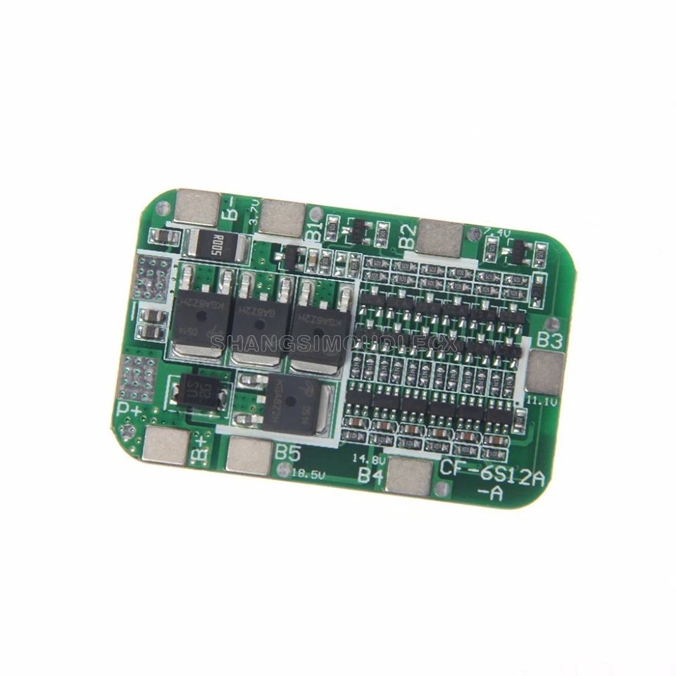Placa de protección de carga 6S 15A 24V PCB BMS para batería de iones de litio 18650 - Imagen 3 de 4