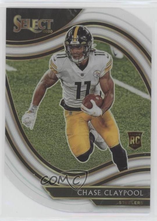 2020 Panini Select Field Level White Prizm Die-Cut Chase Claypool Rookie RC 2l4