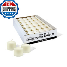 Sterno 72-Pack Votive Candles - Long Lasting Tea Lights, Burns Up to 1 Hour