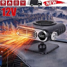 Car Fan Heater Heating 500W 12V Cooling Portable Car Heater Windshield Defroster