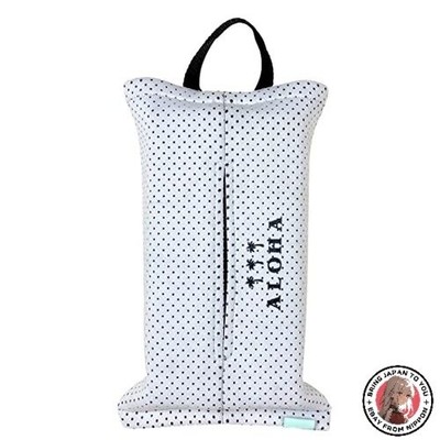NEW Simple ALOHA logo neoprene tissue case 29cm wide x 18cm high white perfect