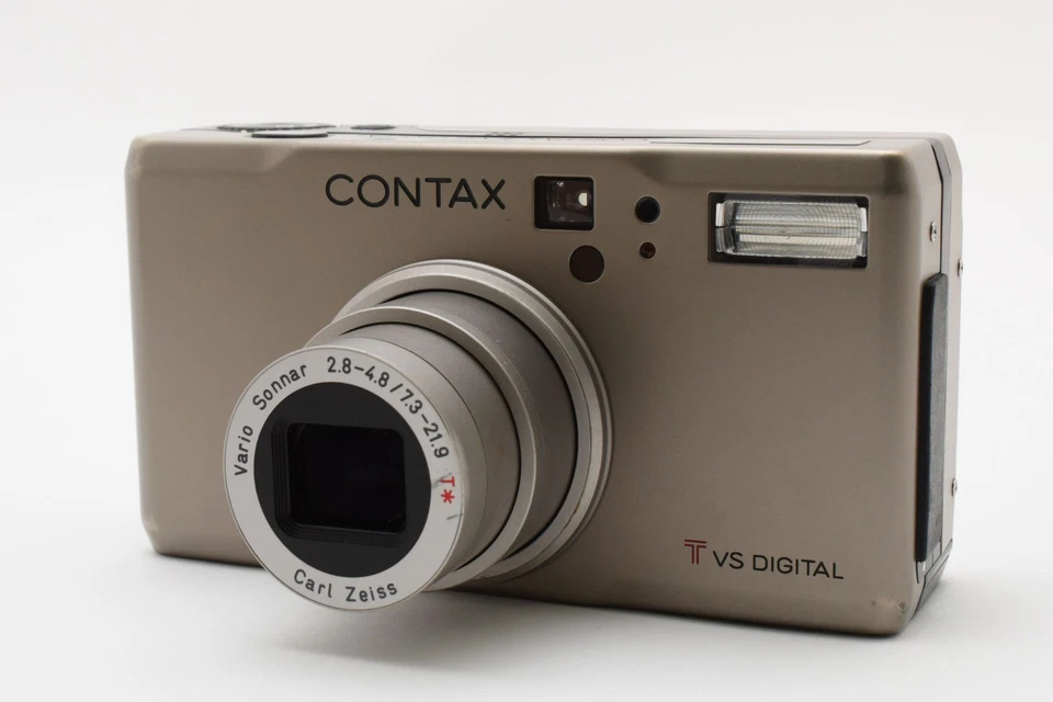 [Near MINT+++] Contax TVS 5.0MP Digital Camera Titanium Silver From JAPAN - Image 2 of 4