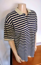Men's IZOD 100 L Cotton Horizontal Stripe Polo Style Golf Shirt - New 