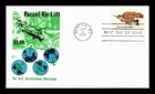 DR JIM STAMPS US COVER AIRLIFT SERVICEMEN $1 FDC SCOTT 1341 COVER CRAFT INSERT