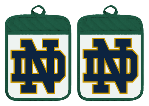 Notre Dame Irish Pot Holder Oven Mitts Hot Pad Linen Towel Kitchen DZ306DPH - Picture 7 of 14