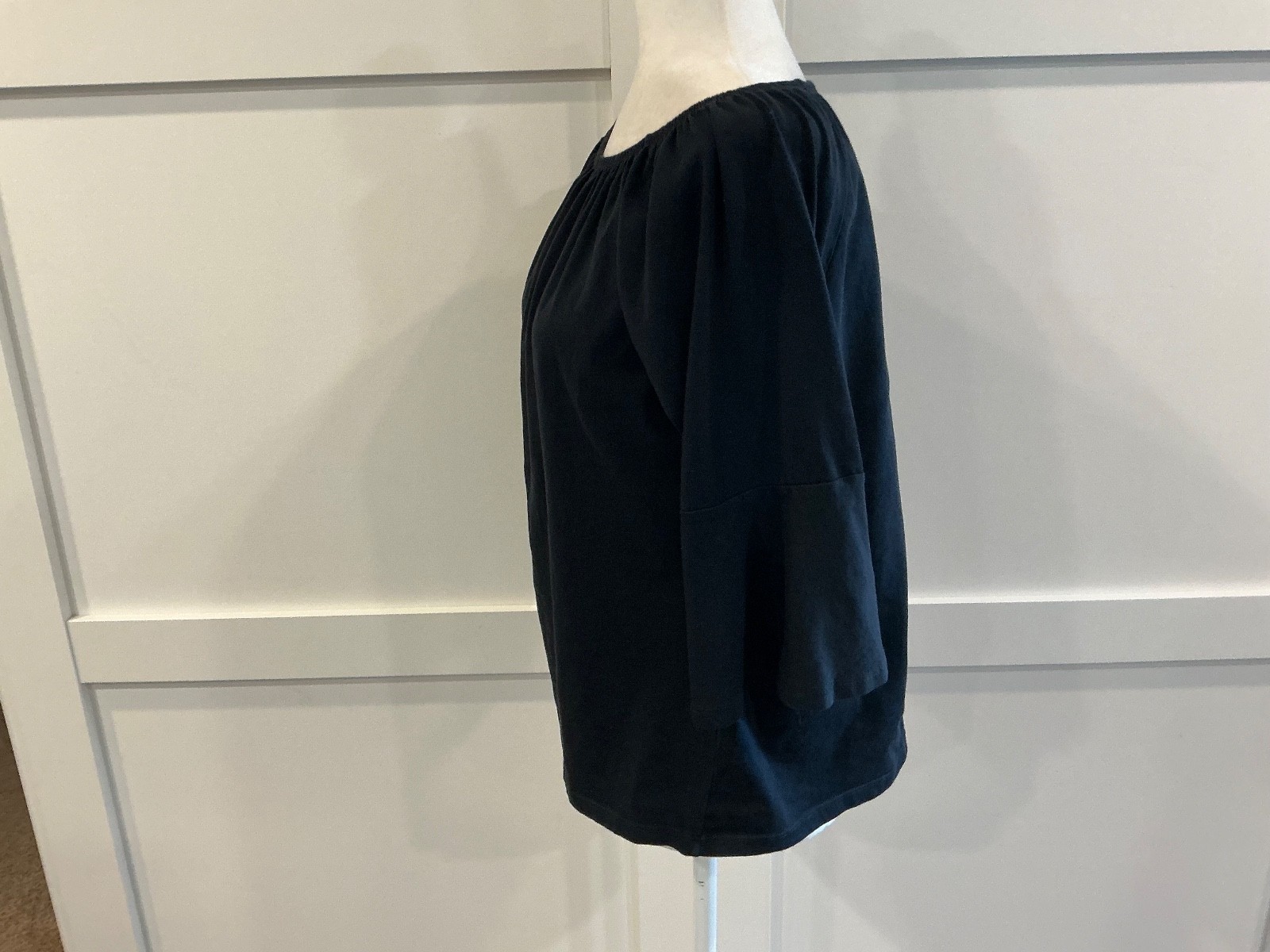 Workshop Republic Size Medium Black Gathered Neck… - image 3