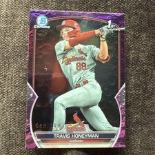 Travis Honeyman 2023 Bowman Draft Chrome Fuchsia Lunar Refractor /199 RARE SP