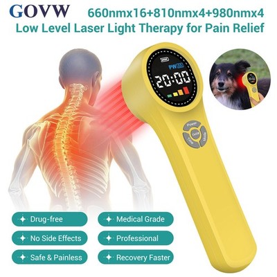 Chiropractic Laser Therapy Device LLLT for Pain Relief Wound Healing 24 Diodes